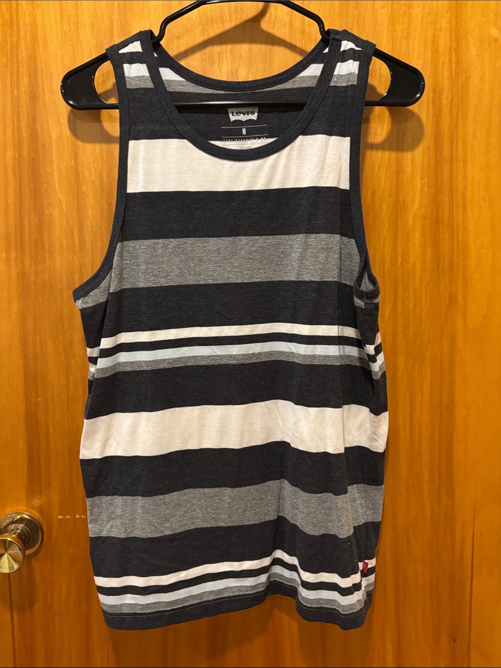 ⭐ 3 for $15 Levi's Navy, Gray & White Striped Tank
